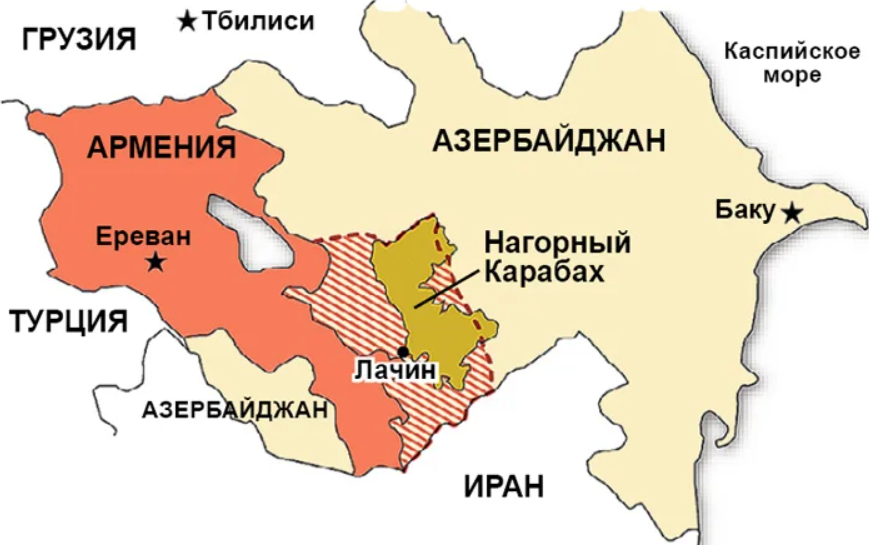 Карабах нахичевань карта